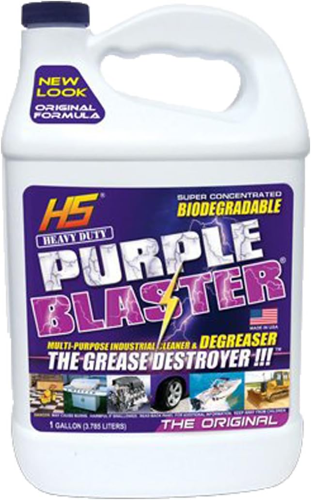 Purple Blaster, Super Concentrated Industrial Cleaner & Degreaser. Specially formulated for cleaning and degreasing tough stains, oil, grease, dirt, bugs, etc. -H29.235 Purple Blaster, Super Concentrated Industrial Cleaner & Degreaser. Specially formulated for cleaning and degreasing tough stains, oil, grease, dirt, bugs, etc. -H29.235